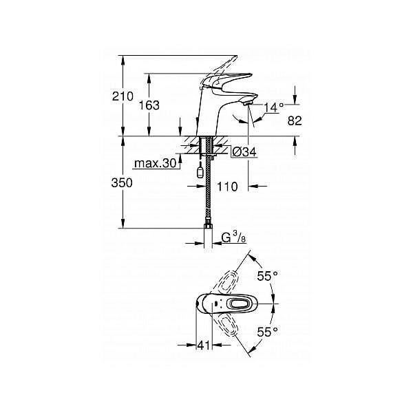 Фотография товара Grohe Eurostyle   33557003Gr