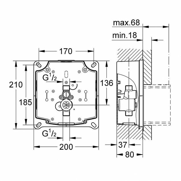 Фотография товара Grohe Без дизайн линии 38787000Gr