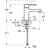 Смеситель для раковины Vitra Q-Line A40775EXP