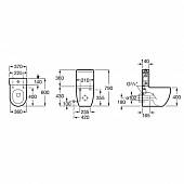 Бачок нижний подвод Roca Meridian-N Compact 341242000