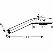 Душ ручной Hansgrohe Croma Select S 26800400