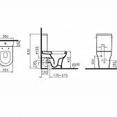 Унитаз компакт, микролифт Vitra Zentrum 9012B003-7202