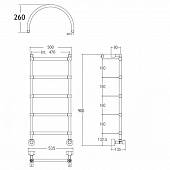 Полотенцесушитель водяной, хром, Margaroli Sole 4424705CRNA