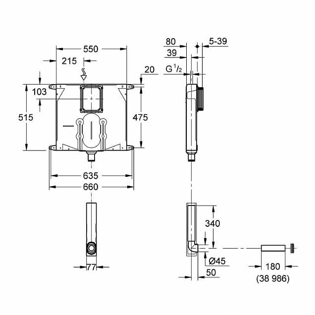 Фотография товара Grohe Без дизайн линии 38863000Gr