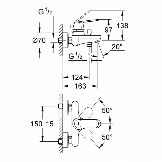 Фотография товара Grohe Eurosmart Cosmopolitan   32831000Gr