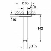 Держатель верхнего душа Grohe Rainshower 28724000