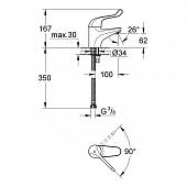 Смеситель для раковины Grohe Euroeco Special 32789000