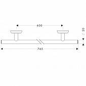 Полотенцедержатель 77 см Hansgrohe Logis 41616000