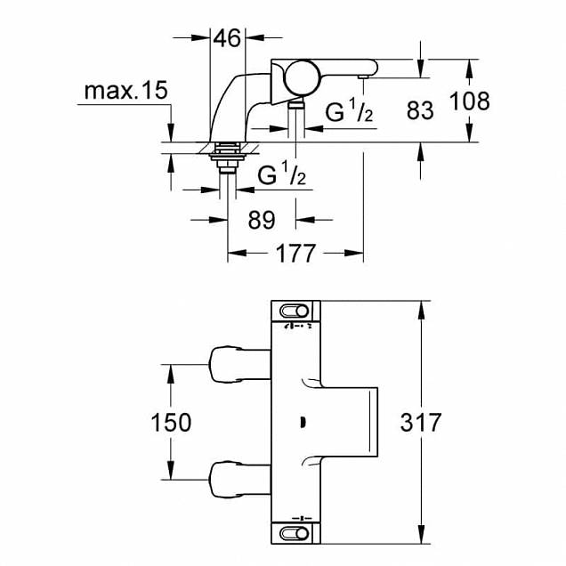 Фотография товара Grohe Grohtherm 34174001Gr