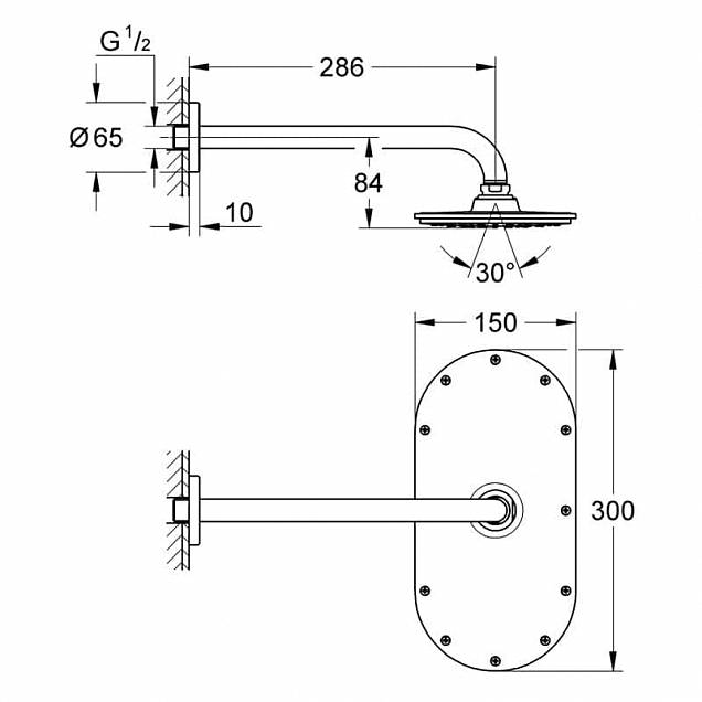 Фотография товара Grohe Rainshower Cosmopolitan Metal 26058000Gr