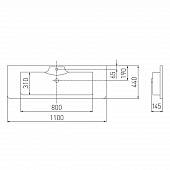 Раковина 110 см Акватон Сиена М 110 1A70633KSN010