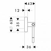 Бумагодержатель Hansgrohe Logis 40526000