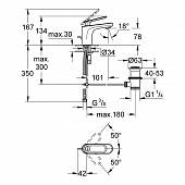 Смеситель для раковины (д.к) Grohe Veris 32183000