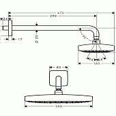 Верхний душ Raindance Select Hansgrohe 27385400