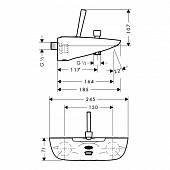 Смеситель для ванны Hansgrohe PuraVida 15472400