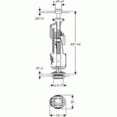Смывной механизм для унитаза для бачка  Geberit Impuls 136.912.21.2