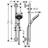 Душевой гарнитур Hansgrohe Raindance Select S 26320000