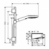 Термостат с душевым набором Hansgrohe ShowerTablet Select 27027000