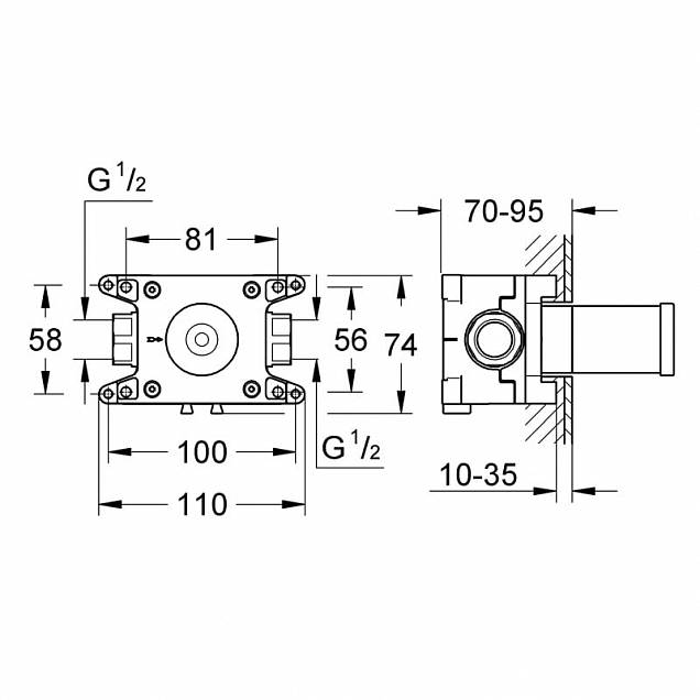 Фотография товара Grohe Grohtherm F 35034000Gr