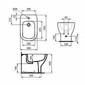 Биде Ideal Standard Tesi T354001