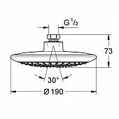 Верхний душ Grohe Rainshower Solo 27370000