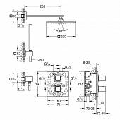 Термостат для душа с душевым гарнитуром Grohe Grohtherm Cube 34506000