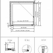 Душевой уголок 80х100 см, профиль бронза Cezares ROYAL PALACE-AH-1-80/100-CP-Br