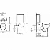 Унитаз с сиденьем микролифт Ideal Standard Cantica T317861