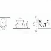 Комплект подвесного унитаза 3 в 1, микролифт Vitra Zentrum 9012B003-7206