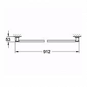 Полотенцедержатель 91 см Grohe Atrio 40310000