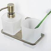 Стакан + дозатор для жидкого мыла WasserKraft Exter K-5289