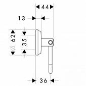 Бумагодержатель Hansgrohe Logis 41626000