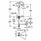 Смеситель для раковины (д.к) Grohe Atrio 32647001