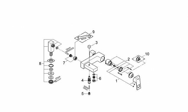 Фотография товара Grohe Eurocube   23143000Gr