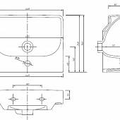 Раковина 45 см Ifo Grandy RP211450100