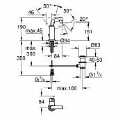 Смеситель для биде (д.к) Grohe Atrio 32134001