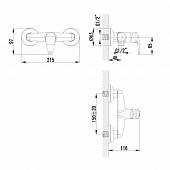 Смеситель с гигиеническим душем Lemark Pramen LM3318C