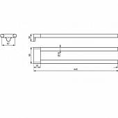 Полотенцедержатель 45 см Ideal Standard Connect A9181AA