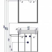 Тумба для раковины Акватон Фабиа 65 1A159501FBAC0