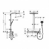 Душевая система Hansgrohe Rainmaker Select 420 27168400