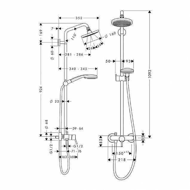 Фотография товара Hansgrohe Croma 27154000