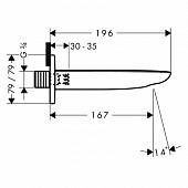 Излив для ванны Hansgrohe PuraVida 15412400