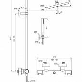 Душевая система, черный матовый, Ideal Standard Ceratherm T25 BC748XG