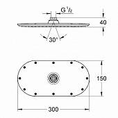 Верхний душ Grohe Rainshower Veris 27470LS0