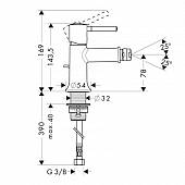 Смеситель для биде (д.к) Hansgrohe Talis Classic 14120000