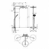 Душевая система Raindance Select Hansgrohe 27133400