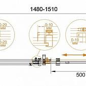 Душевая дверь в нишу 150 см, профиль хром, Cezares STYLUS-M-BF-1-150-C-Cr