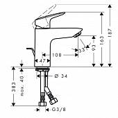 Смеситель для раковины Hansgrohe Logis 71101000