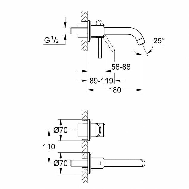 Фотография товара Grohe Atrio 19287001Gr