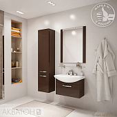 Комплект мебели 65 см, тёмно-коричневая, Акватон Ария 65 1A134001AA430-K